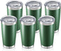 20oz Tumbler Bulk with Lid Stainless Steel Tumblers, 6 Pack | Leak Proof Lid by Unknown