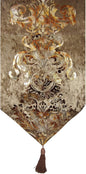 Elegant Luxury Shiny Bronze Velvet Damask Deco Tassels Wedding Party Hotel by Unknown