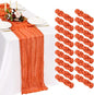 18 Pack Cheesecloth Table Runner 10FT Orange Table Runner Boho Gauze Cheese by Showgeous