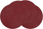 SHACOS Round Placemats Set of 4 for Dining Table 15 inch Round Braided Place Mats Washable Non Slip Kitchen Table Mats, Burgundy