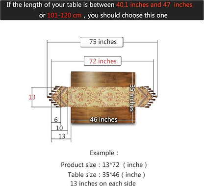 Luxury Velvet Gold Table Runner 72 Inches Long - Image 2