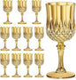 7OZ Plastic Wine Glasses, Reusable Vintage Goblets Unbreakable Drinking Glasses by Unknown
