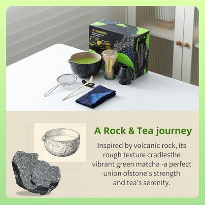 TEANAGOO Matcha Whisk Set Black, Matcha Kit - Image 2