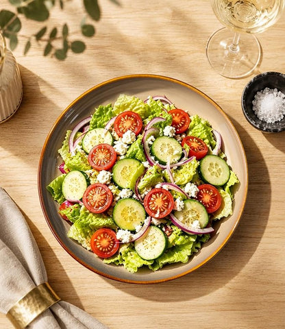 8.5" Ceramic Pasta Bowls Set of 4, Salad Bowls | Versatile Serving Bowls - Image 4