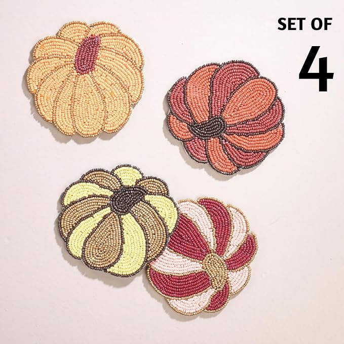 Folkulture Cute Fall Coasters Set of 4 - Image 2