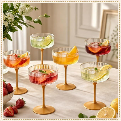12PCS Plastic Martini Glasses, Unbreakable Reusable Champagne Coupe, Removable - Image 4