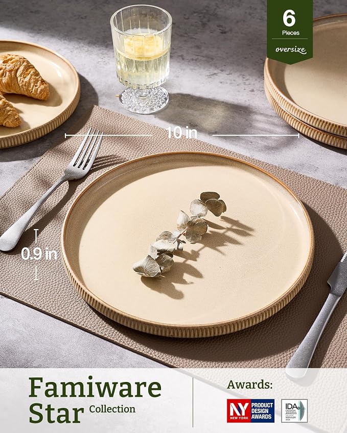 famiware Star 10/8 inches Dinner Plates Set - Image 3