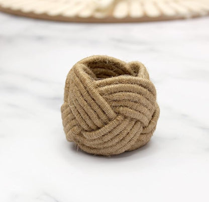 COTTON CRAFT Jute Napkin Ring - Image 3