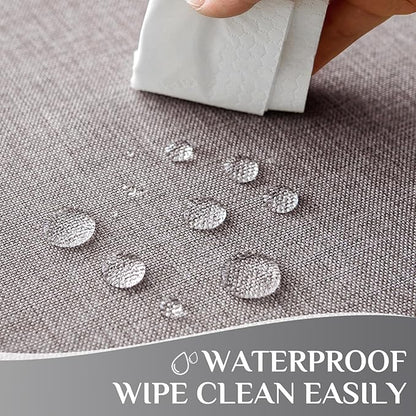 Softalker Grey Tablecloths Rectangle 70x52 Inch Linen Textured Outdoor Table Cloth Stain and Wrinkle Resistant Table Cover for Spring,Easter,Summer,Party,Garden,Coffee Modern Decor Small Tabletop