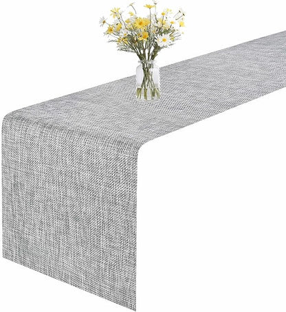 GIVERARE Table Runner, 12x53in Heat-Resistant Woven Vinyl Long Tabletop by GIVERARE