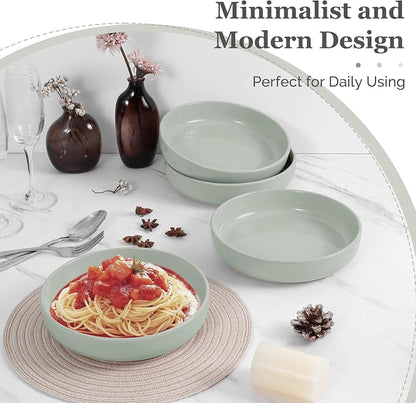 HaWare Pasta Bowls Set of 4, 33oz Large Salad Bowls - Image 6