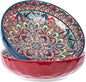 75 Oz Serving Bowls, Bohemian Style Large Porcelain Dishes by Ronanemon