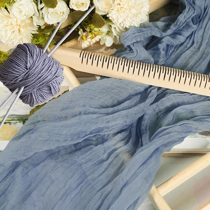12 Pack Dusty Blue Cheesecloth Table Runner 10ft Boho Gauze Cheese Cloth Table - Image 3