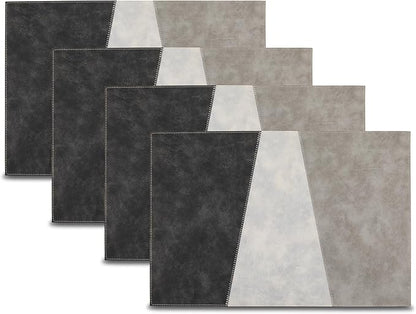Placemats Set of 4 12" x 18" Heat-Resistant Table Mats for Dining Table Set for 4 Kitchen & Dining Room Decor Farmhouse, Boho, & Modern Style Easy to Clean, Durable & Stylish Table Decor