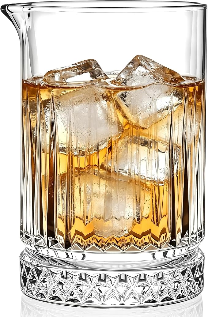 Cocktail Mixing Glass Bartender | 24oz Crystal Bar Stirring Glass | Old by Unknown