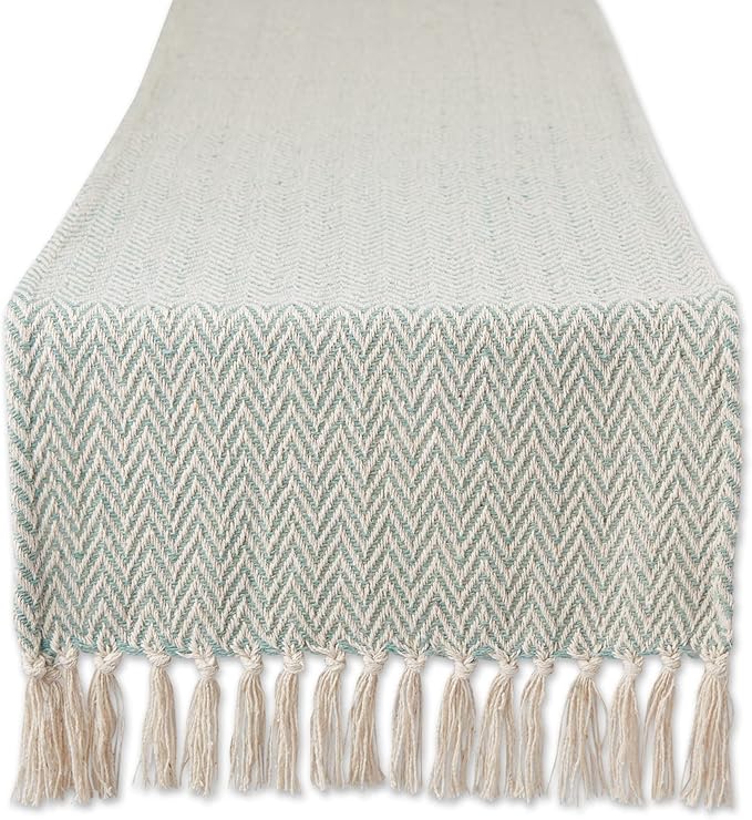 DII Woven Basic Tabletop Collection Chevron Table Runner by DII