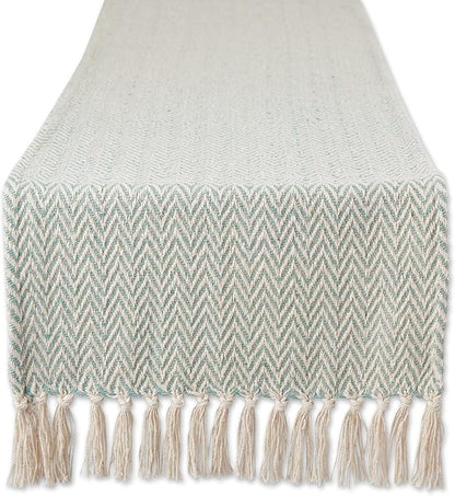 DII Woven Basic Tabletop Collection Chevron Table Runner by DII