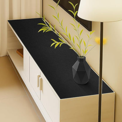 Warmstar Leather Table Cover 12 x36 Inch, 1.8MM Thick PVC Table Protector Waterproof, Desk Cover Protector Non-Slip Table Pad for Kitchen, Dresser, Gaming Desk,Dining Room Table