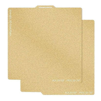 257 * 257mm 2 pcs A1 PEI Build Plate Double Sided Smooth Textured Heated Bed,Flexible Removable Spring Bed Plate for Bambu Lab A1/X1/X1C/X1E/P1P/P1S 3D Printer