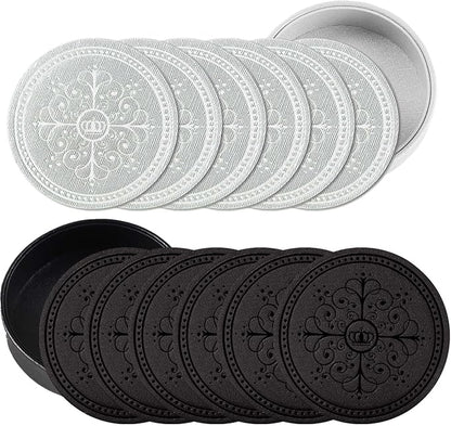 Coasters Set of 12 -- PU Leather Coasters - Image 4