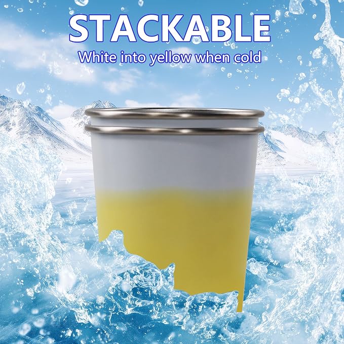 20oz 2PCS Stainless Steel Pint Cups, Reusable metal Cups, Drinking | Pint - Image 3
