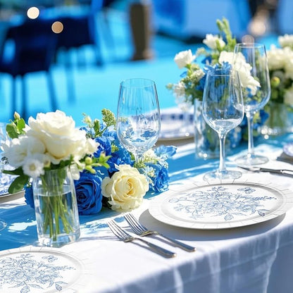 WRAPAHOLIC 25Pcs Floral Paper Plates - Image 5