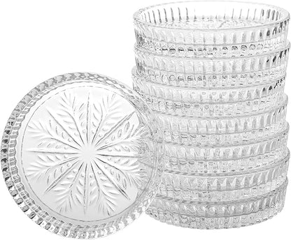 Yesland 8 Pack Crystal Coasters Tea Bag Coaster - Image 3