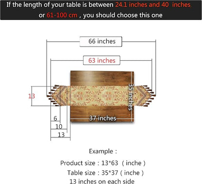 Luxury Velvet Gold Table Runner 63 Inches Long - Image 2