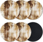 Abstract Minimalist Coasters Set of 6, Absorbent Coasters by Unknown