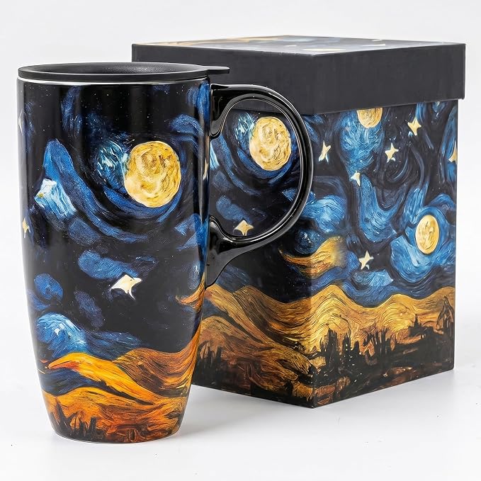 Topadorn 17oz Ceramic Travel Mug by Topadorn