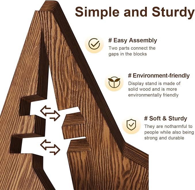 Adjustable Large Bowl Stands for Display 12 Inch Heavy Duty, Extra Wooden Plate - Image 9