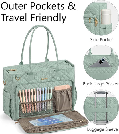 Bagstellar Teacher Tote Bag for Women, 15.6" Laptop Work Tote Computer Bag | - Image 6