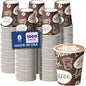 Fit Meal Prep 8 oz Coffee Cups 1000 Count, Leak-Proof Hot Cup, Disposable Paper by FMPBRANDS