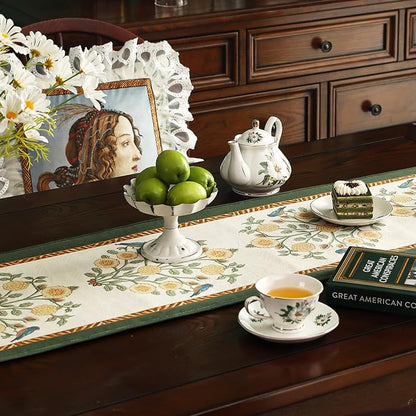 Patdrea Designer Vintage French Velvet Table Runner, Thanksgiving Dining Table - Image 6