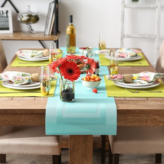 DII PVC Tabletop Collection Woven Indoor/Outdoor, Table Runner - Image 4