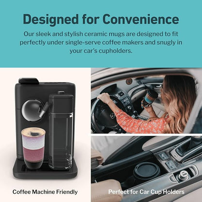 NOVA CERAMICS Coffee Travel Mug – Reusable Coffee Cup – Microwave & Dishwasher - Image 7