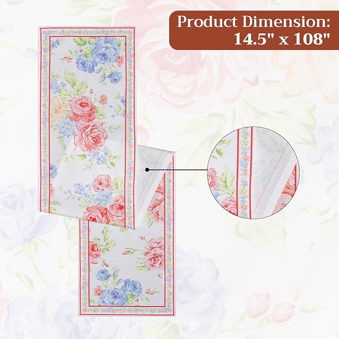 Maison d' Hermine Table Runner 100% Cotton 14.50" x 108" | Table Runners 108 - Image 7