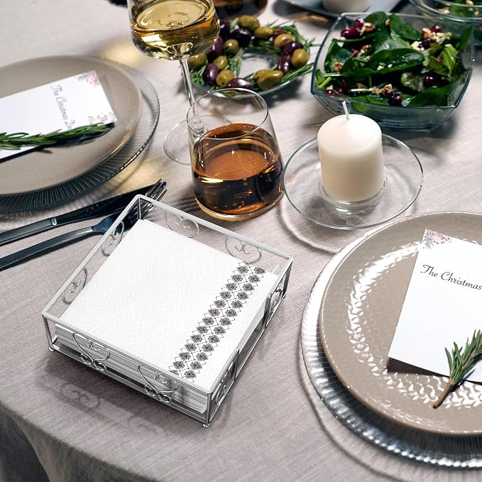 Flat Napkin Holder for Table, Dinner Napkins & Everyday Use - Image 9