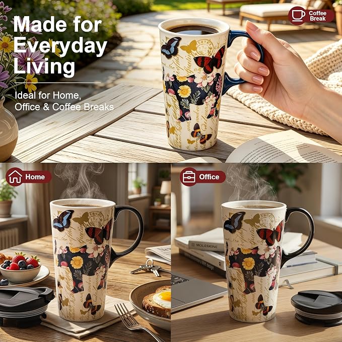 Topadorn 17oz Ceramic Travel Mug - Image 4