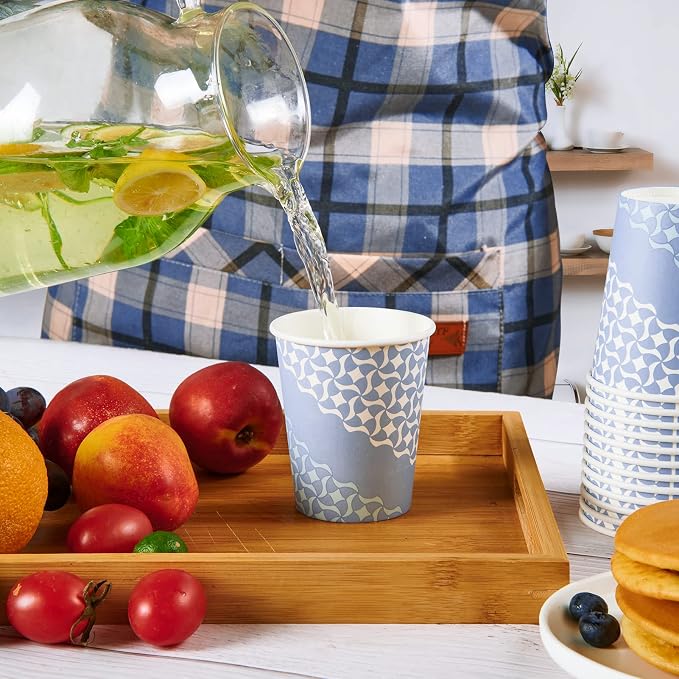 MUCHII 8 oz Paper Cups, Hot Coffee, Office Home Use, Disposable Cup - Image 8