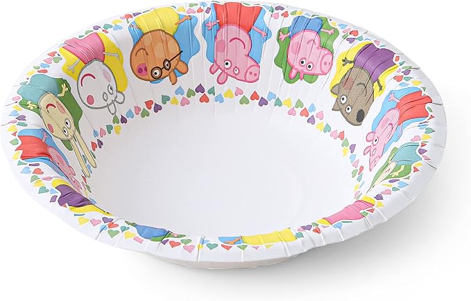 Glad for Kids Peppa Pig Disposable Paper Bowls, 12 Oz, for soups, and snacks - Image 5