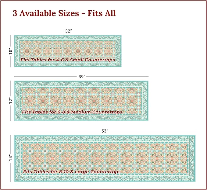 Heat Resistant Table Runner, 32 x 10 Inch - Image 4