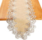 Lace Table Runner, Waterproof Oil-Proof PU Leather Table Runner by Jeloris