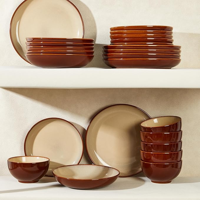 24 Piece Double Bowl Dinnerware Sets - Image 7