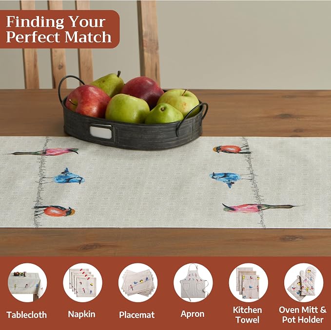 Maison d' Hermine Table Runner 100% Cotton 14.50" x 108" | Table Runners 108 - Image 4
