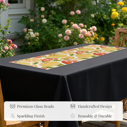 Beaded Table Runner 13 x 36 Inch - Image 7
