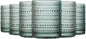Sage Green Hobnail Drinking Tumbler | Set of 6 | 11 OZ Bubble Design Vintage by Khen