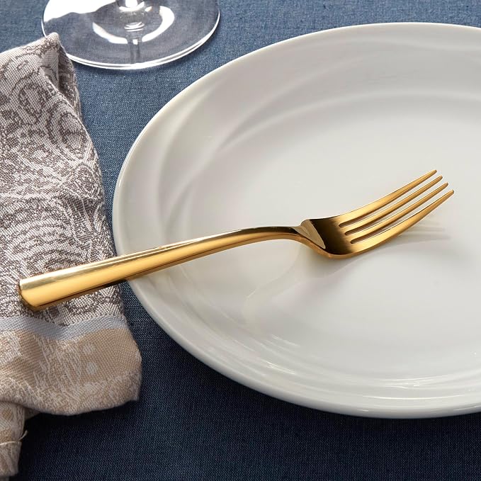 Oneida B1024020AL20 Aptitude Gold 20 Piece Everyday Flatware Set, Service - Image 8