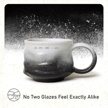 Jottings Ceramic Coffee Mug, Novelty Cappuccino Cup 7 oz, Stay | Funny Mug and - Image 2