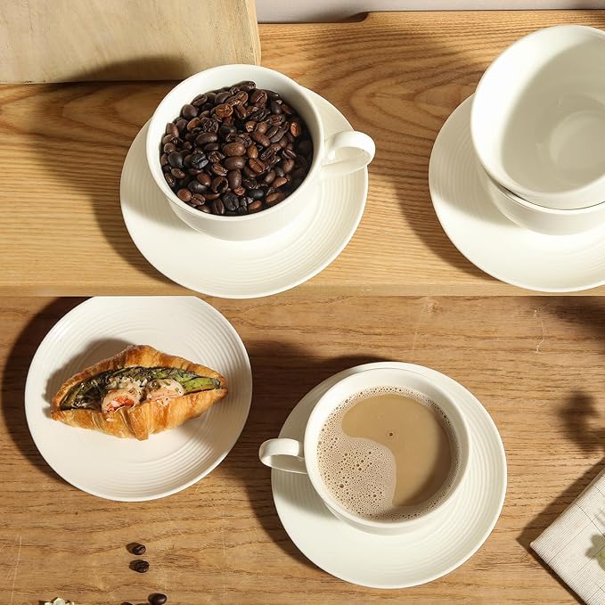 10OZ Porcelain Cappuccino Cups - Image 3